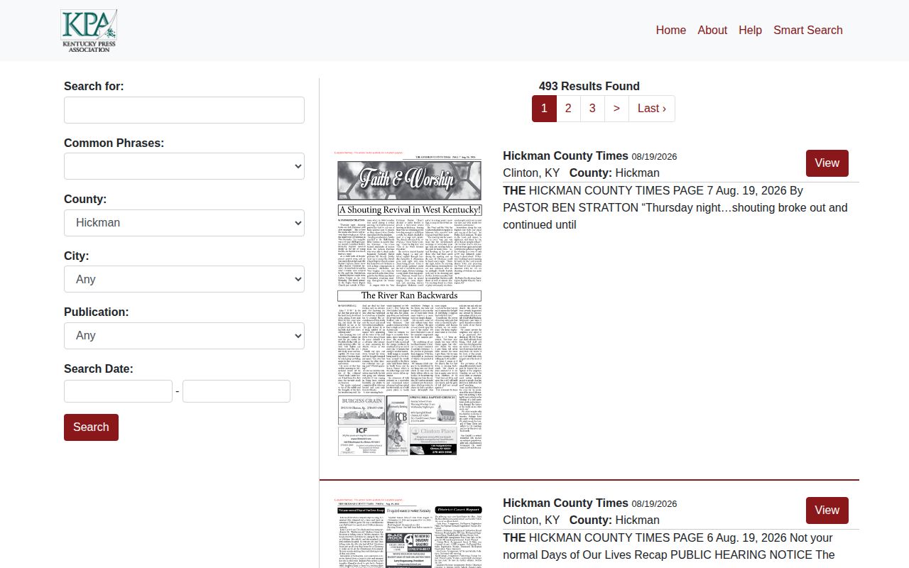Hickman County arrest news public notice archive search
