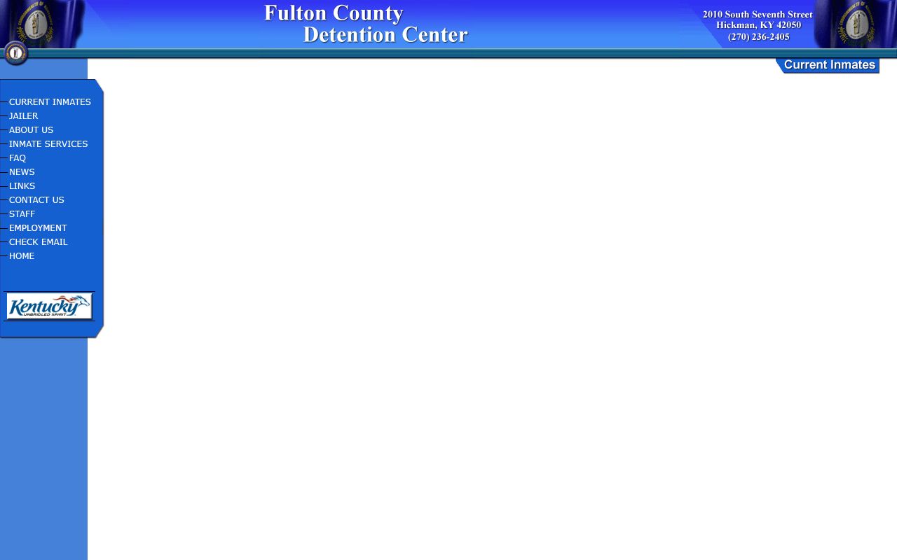 Hickman County current custody roster entry at Fulton County Detention Center