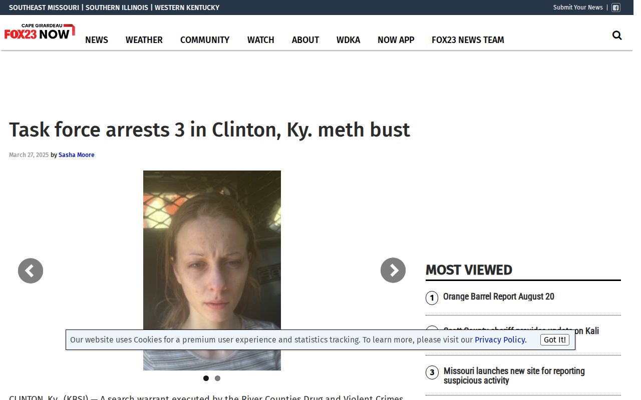 KBSI Hickman County wanted and arrest news source